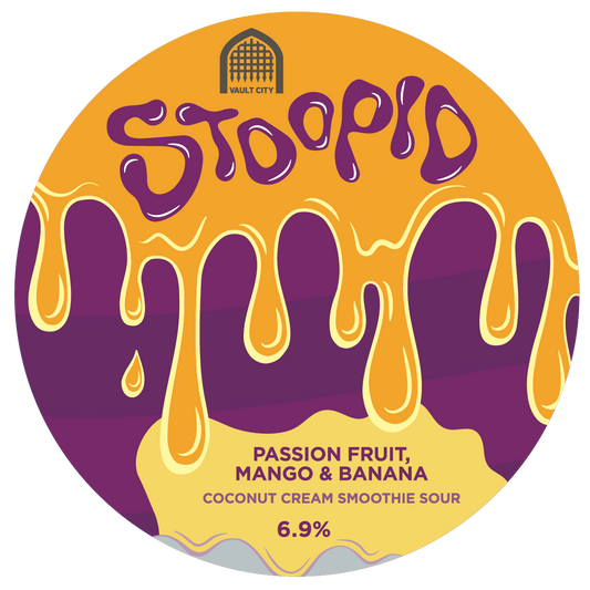 STOOPID PASSION FRUIT, MANGO, BANANA, COCONUT CREAM 6.9%